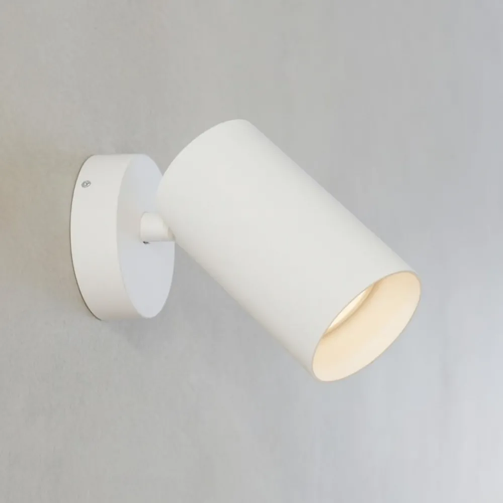 Applique Da Parete-Selezionato da Mazzolaluce Applique da parete con spot cilindro bianco gu10 orientabile
