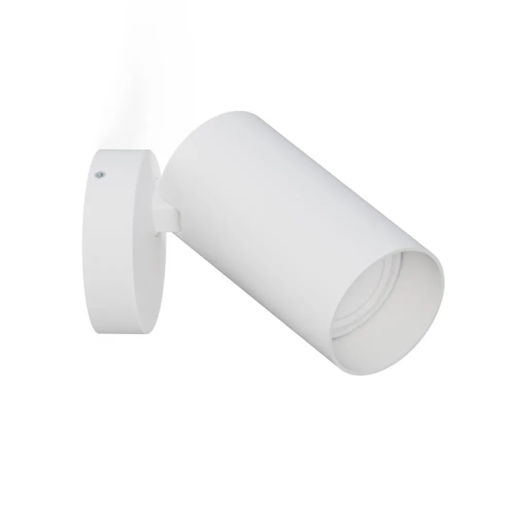 Applique Da Parete-Selezionato da Mazzolaluce Applique da parete con spot cilindro bianco gu10 orientabile