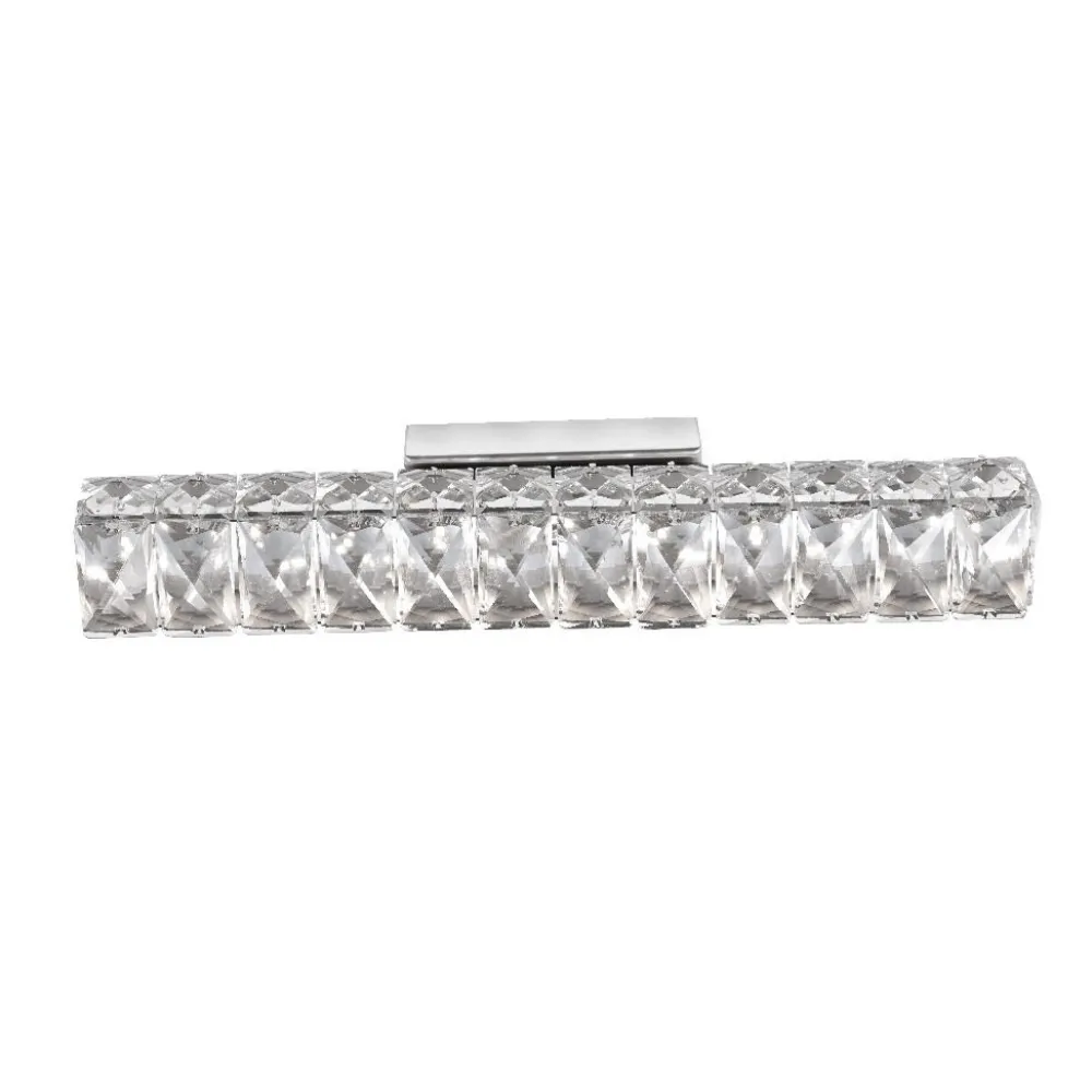 Applique Da Parete-Selezionato da Mazzolaluce Applique da parete contemporanea cromo cristalli led 8w 3000k
