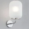 Applique Da Parete-Top Light Applique da parete cromo vetro bianco toplight tender