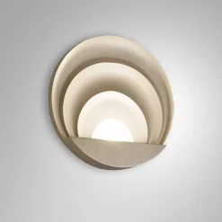 Applique Da Parete-Fabas Luce Applique da parete design moderna oro sunrise led 29w 3000k
