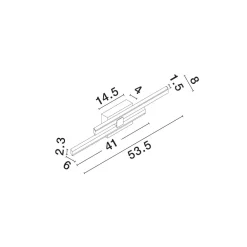 Applique Da Parete-Selezionato da Mazzolaluce Applique da parete design moderno oro led 3200k dimmerabile