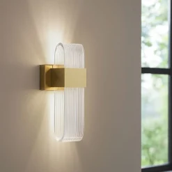 Applique Da Parete-Selezionato da Mazzolaluce Applique da parete dorato design per soggiorno led 10w 3000k