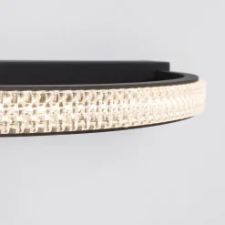 Applique Da Parete-Selezionato da Mazzolaluce Applique da parete elegante nera cristalli led 3000k