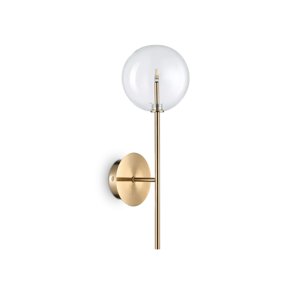 Applique Da Parete-Ideal Lux Applique da parete equinoxe ap1 ottone