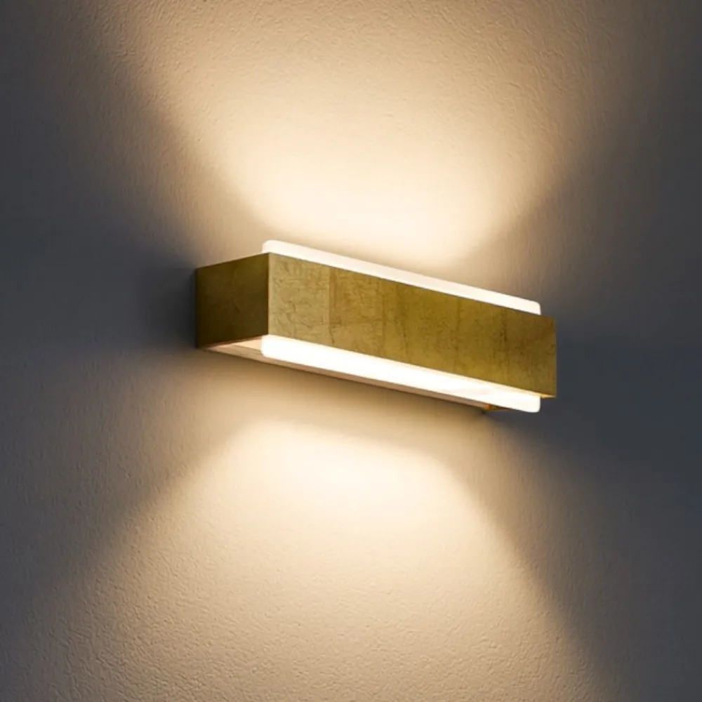 Applique Da Parete-Top Light Applique da parete foglia oro bios 18w 3000k 4000k