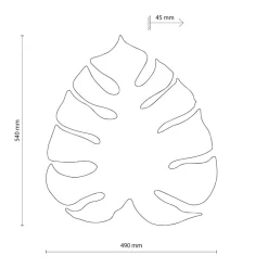 Applique Da Parete-Selezionato da Mazzolaluce Applique da parete grande foglia monstera marrone