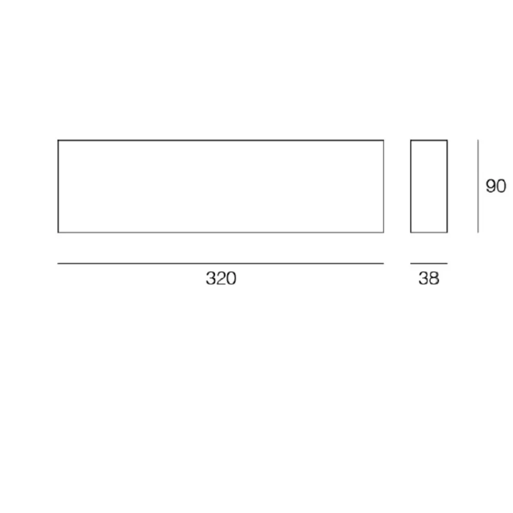 Applique Da Parete-IsyLuce Applique da parete led 24w 3000k 4000k bianca rettangolare