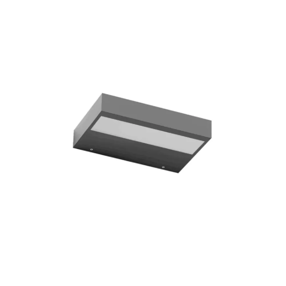 Applique Da Parete-Linea Light Applique da parete led 3000k regolo antracite