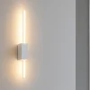 Applique Da Parete-Ondaluce Applique da parete led 3000k agos bianca minimalista orientabile