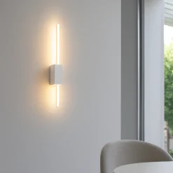 Applique Da Parete-Ondaluce Applique da parete led 3000k agos bianca minimalista orientabile