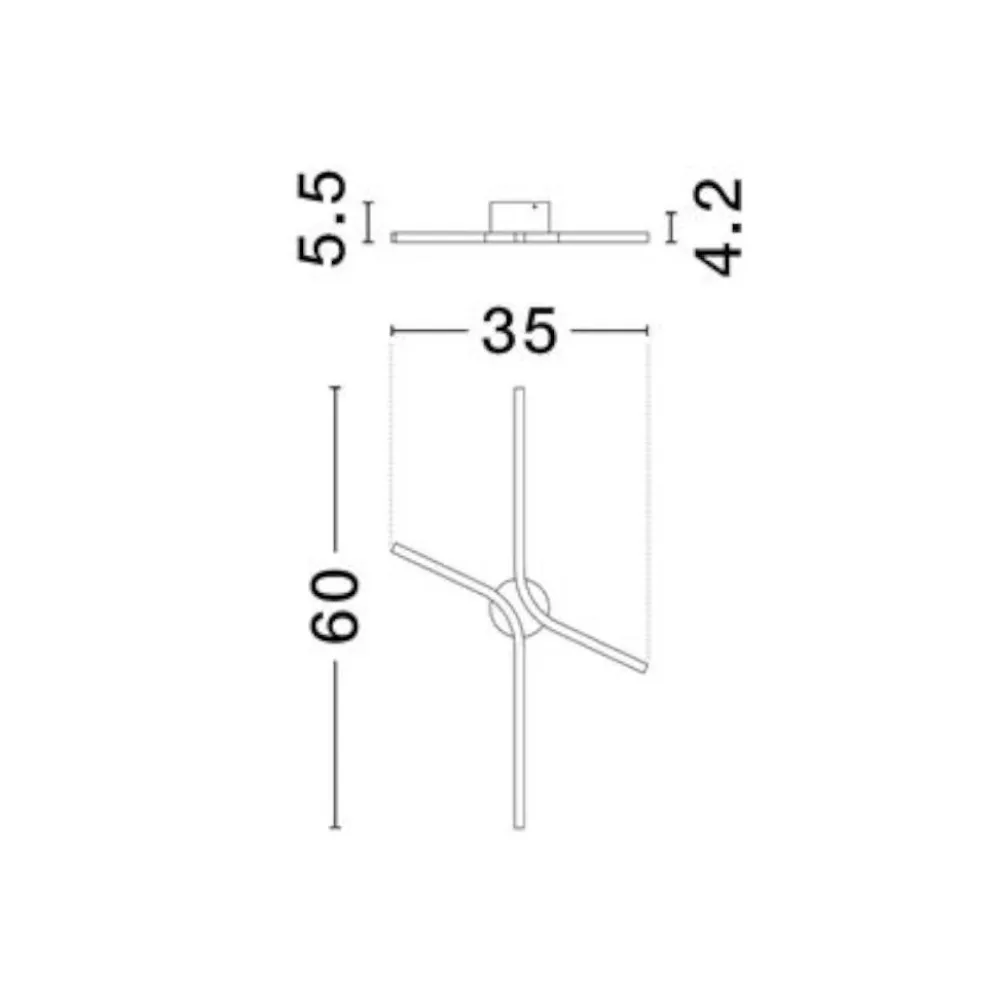 Applique Da Parete-Selezionato da Mazzolaluce Applique da parete led 16w cct nera minimalista
