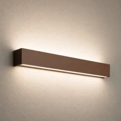 Applique Da Parete-Perenz Illuminazione Applique da parete led 20w 3000k 59cm marrone rummo perenz