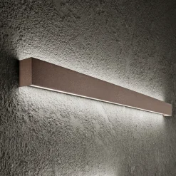Applique Da Parete-Perenz Illuminazione Applique da parete led 20w 3000k 59cm marrone rummo perenz