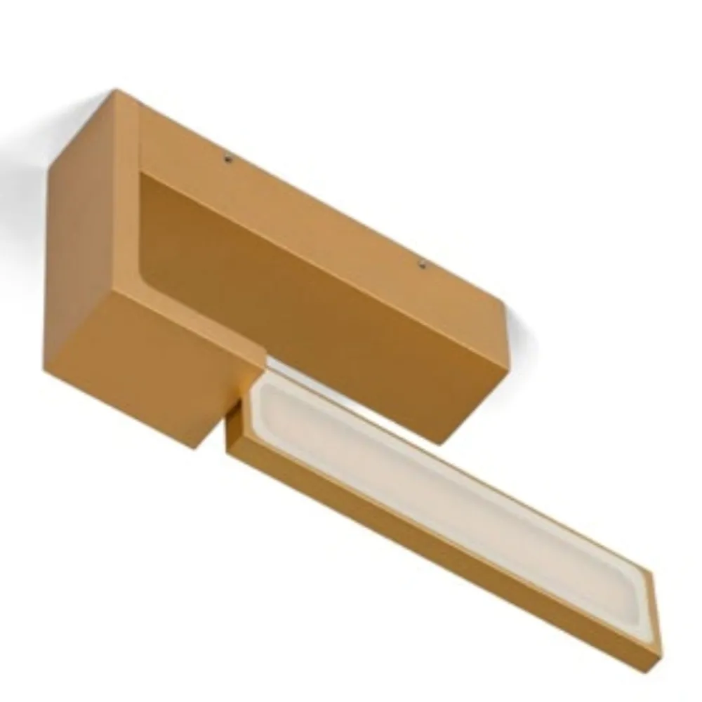 Applique Da Parete-Selezionato da Mazzolaluce Applique da parete led 12w 3000k oro moderna orientabile