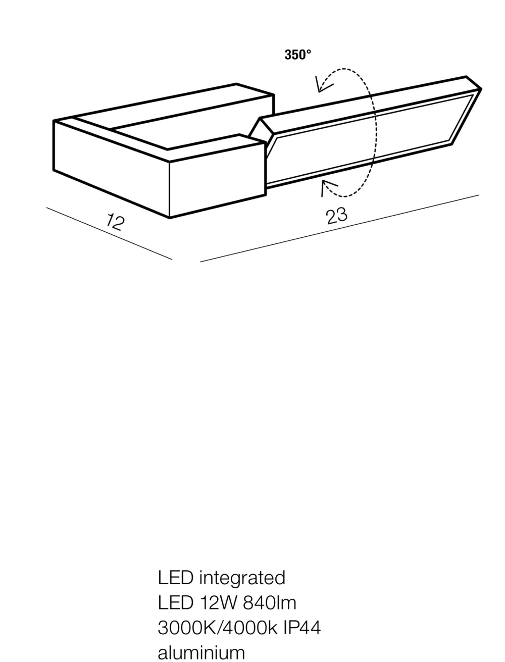 Applique Da Parete-Selezionato da Mazzolaluce Applique da parete led 12w 3000k oro moderna orientabile