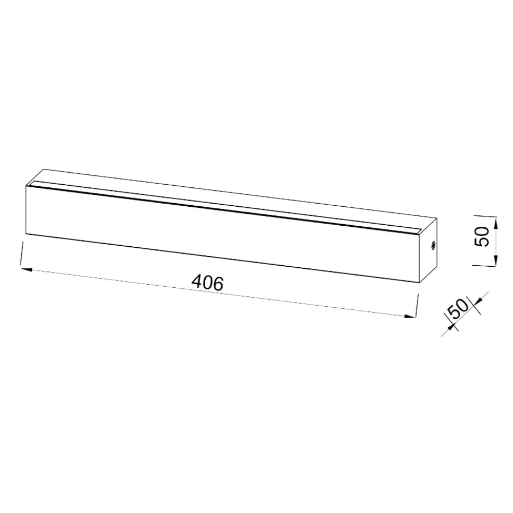 Applique Da Parete-Selezionato da Mazzolaluce Applique da parete led 17w 3000k rettangolare grigio