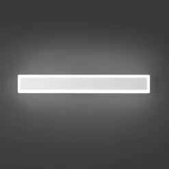 Applique Da Parete-Perenz Illuminazione Applique da parete led 17w rettangolare bianca wally