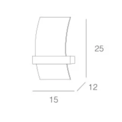 Applique Da Parete-Top Light Applique da parete legno moderna argento wood