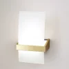 Applique Da Parete-Top Light Applique da parete legno oro vetro wood