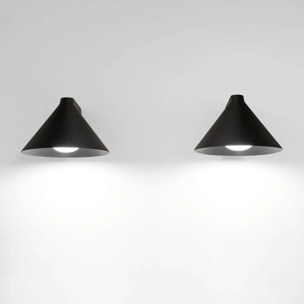 Applique Da Parete-Vivida International Applique da parete moderna cono antracite vivida luminelle