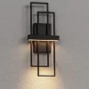 Applique Da Parete-Selezionato da Mazzolaluce Applique da parete moderna led 3200k rettangolare nera