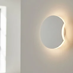 Applique Da Parete-Selezionato da Mazzolaluce Applique da parete moderna mezza luna bianca led 3000k