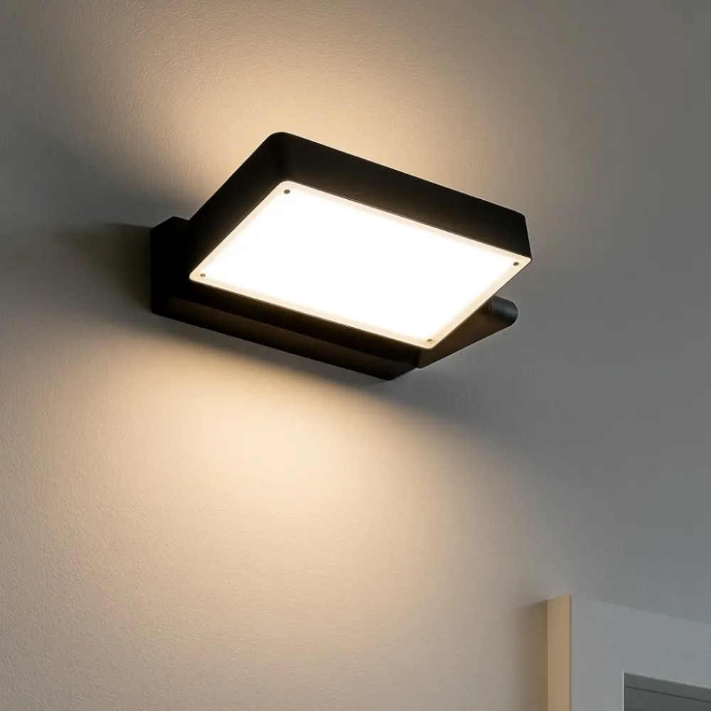Applique Da Parete-Top Light Applique da parete moderna nera led 19w 3000k 4000k toplight