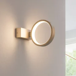 Applique Da Parete-Selezionato da Mazzolaluce Applique da parete moderna oro led orientabile 7w 3000k