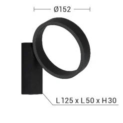 Applique Da Parete-Selezionato da Mazzolaluce Applique da parete moderna oro led orientabile 7w 3000k