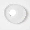 Applique Da Parete-Vivida International Applique da parete moderna ovale ceramica bianca vivida reloaux