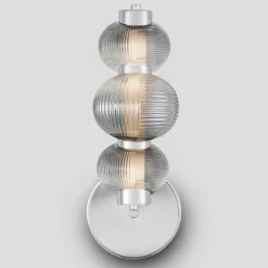 Applique Da Parete-Selezionato da Mazzolaluce Applique da parete moderno led 3000k portalampada in vetro