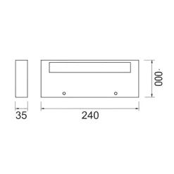 Applique Da Parete-Selezionato da Mazzolaluce Applique da parete nero dimmerabile led 20w cct 2700k-3000k-4000k