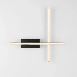 Applique Da Parete-Selezionato da Mazzolaluce Applique da parete nero moderna design led 3200k