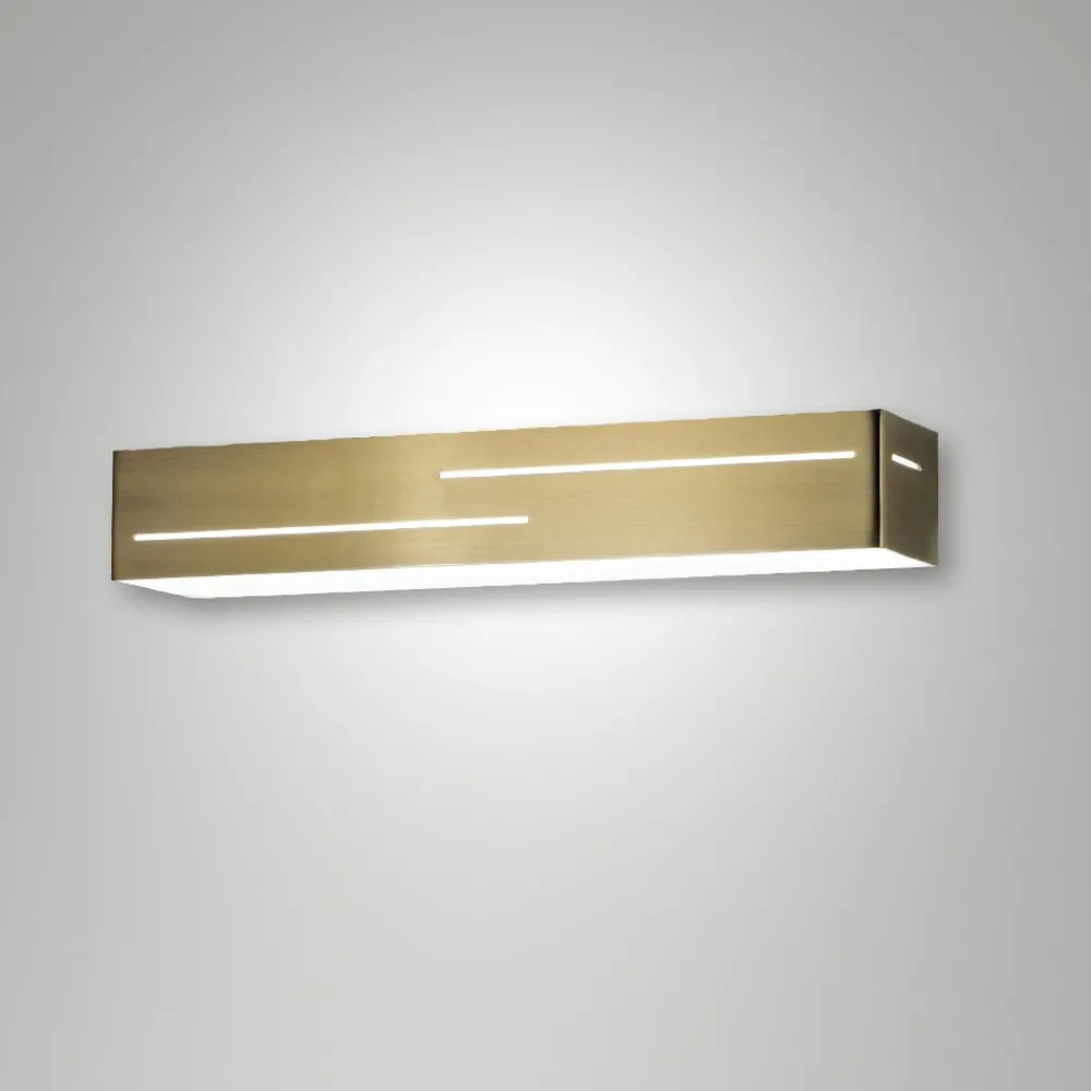 Applique Da Parete-Fabas Luce Applique da parete ottone led 18w 3000k