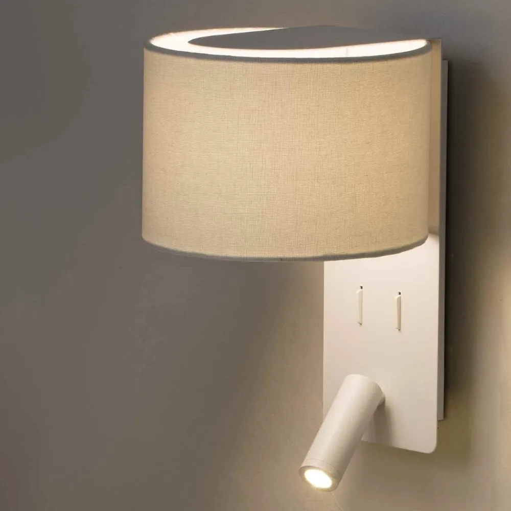 Applique Camera Da Letto-Selezionato da Mazzolaluce Applique da parete per comodino camera da letto bianco doppia luce