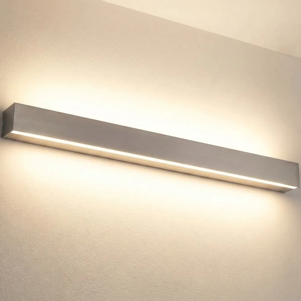 Applique Da Parete-Selezionato da Mazzolaluce Applique da parete rettangolare grigio led 24w 3000k moderna