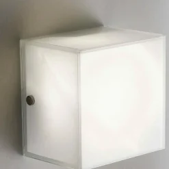 Applique Da Parete-Selezionato da Mazzolaluce Applique da parete soffitto cubo vetro bianco per interni
