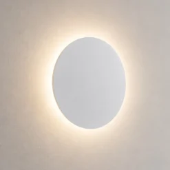 Applique Da Parete-Selezionato da Mazzolaluce Applique da parete tonda bianca sottile led 3000k