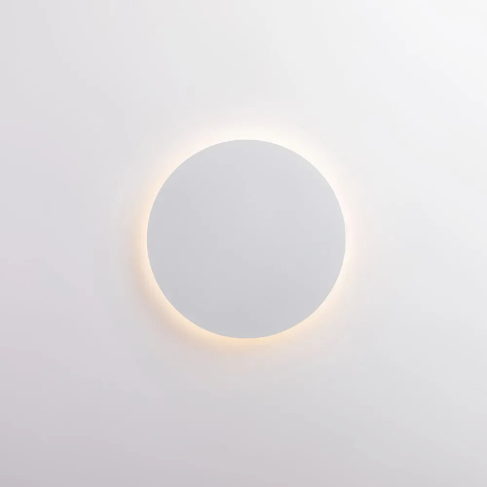 Applique Da Parete-Selezionato da Mazzolaluce Applique da parete tonda bianca sottile led 3000k