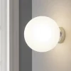 Applique Da Parete-Top Light Applique da parete to plight eclipse sfera di vetro bianco satinato