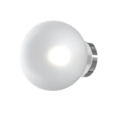 Applique Da Parete-Top Light Applique da parete to plight eclipse sfera di vetro bianco satinato