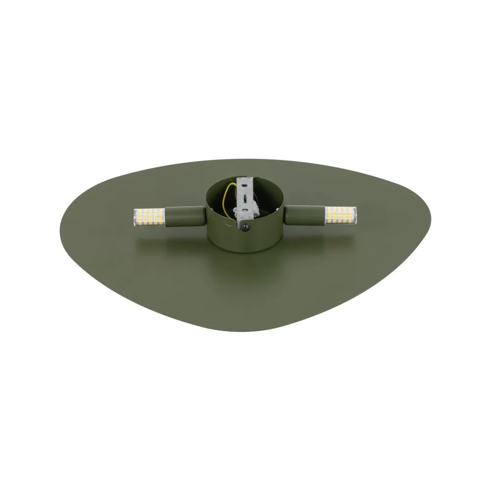 Applique Da Parete-Selezionato da Mazzolaluce Applique da parete verde 39 cm luce indiretta design moderna