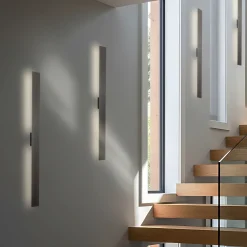 Applique Da Parete-Selezionato da Mazzolaluce Applique da parete verticale orizzontale marrone 100 cm moderna led 8w 3000k