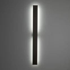 Applique Da Parete-Selezionato da Mazzolaluce Applique da parete verticale orizzontale marrone 100 cm moderna led 8w 3000k