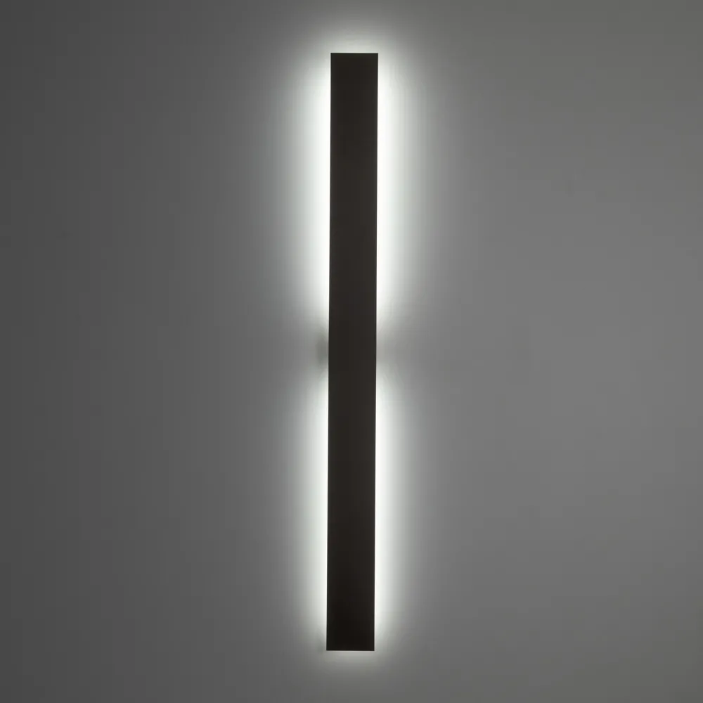 Applique Da Parete-Selezionato da Mazzolaluce Applique da parete verticale orizzontale marrone 100 cm moderna led 8w 3000k