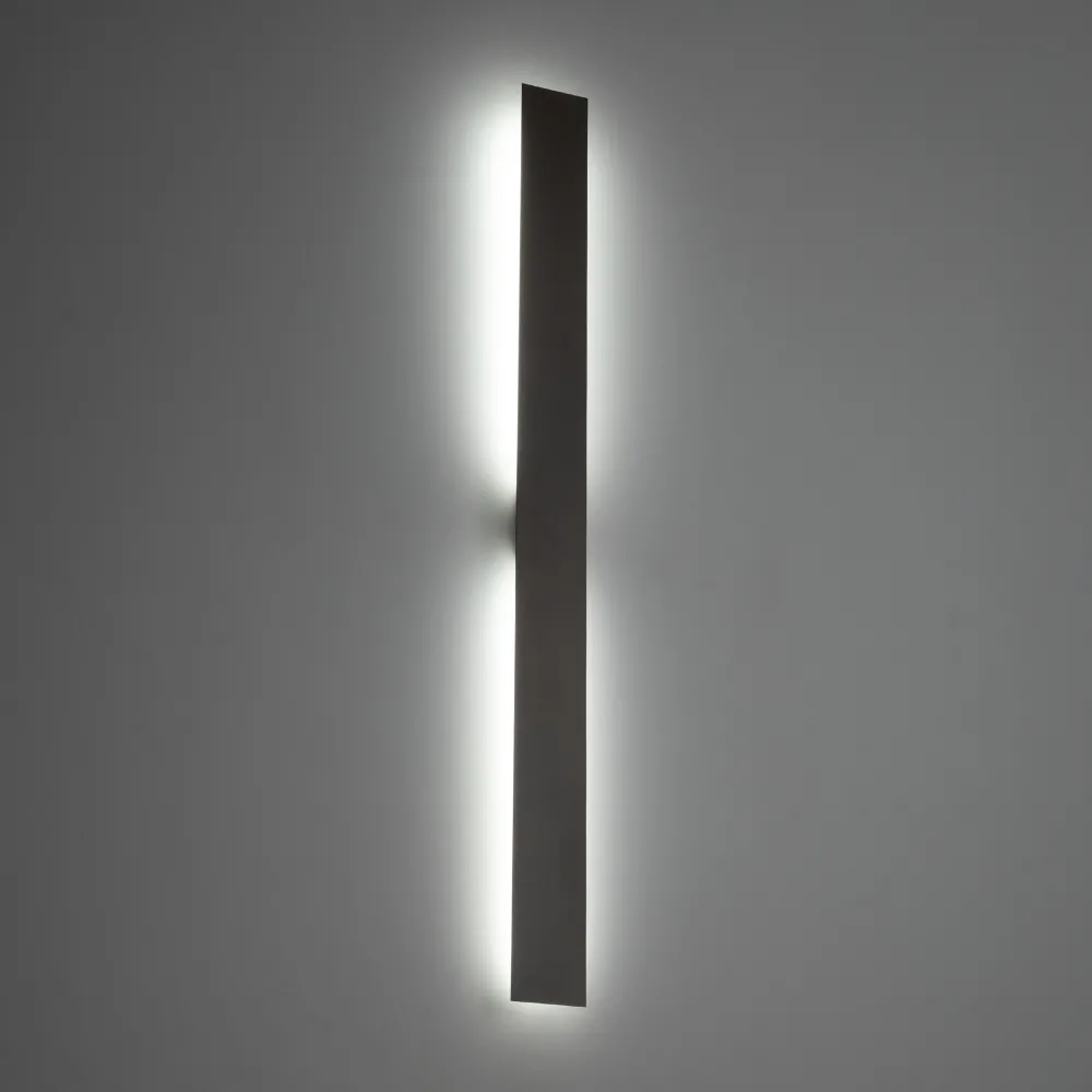Applique Da Parete-Selezionato da Mazzolaluce Applique da parete verticale orizzontale marrone 100 cm moderna led 8w 3000k