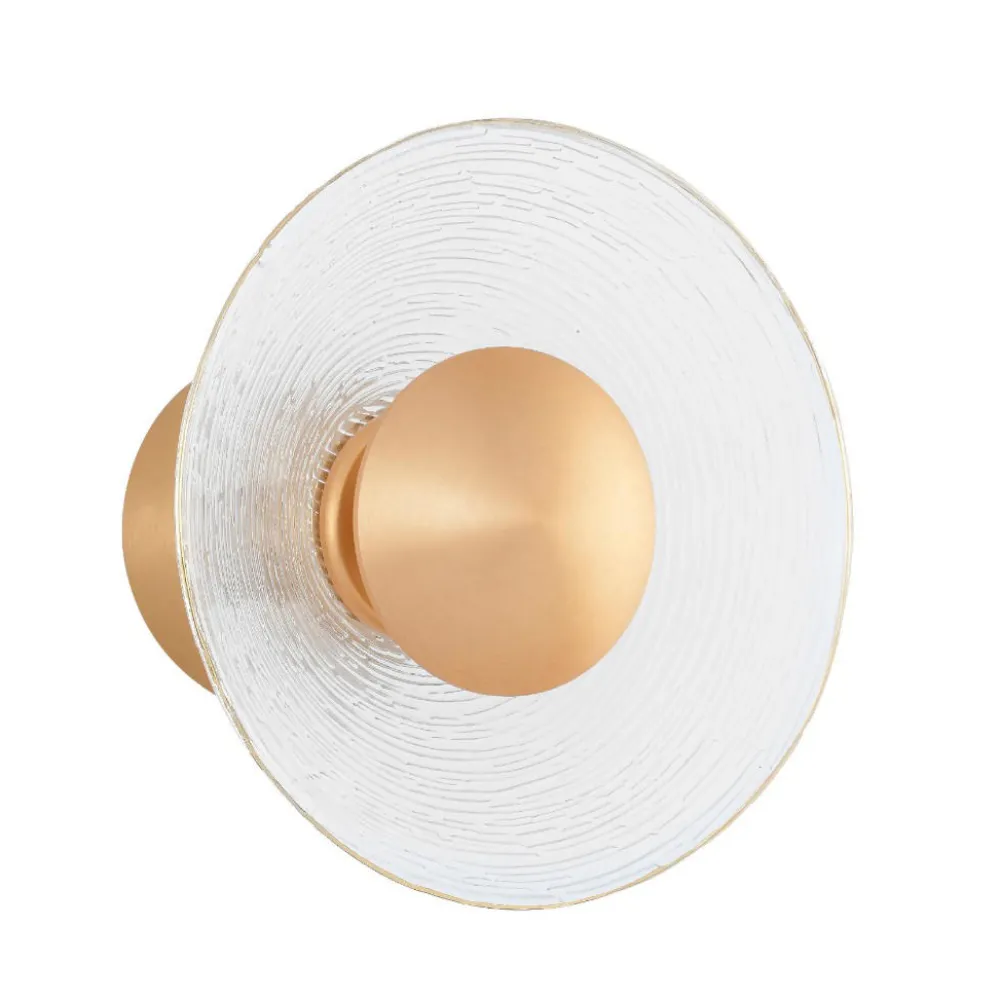Applique Da Parete-Selezionato da Mazzolaluce Applique da parete vetro tonda led 3000k 20 cm