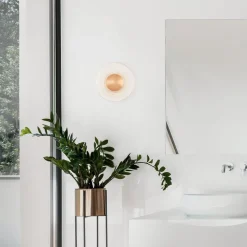 Applique Da Parete-Selezionato da Mazzolaluce Applique da parete vetro tonda led 3000k 20 cm