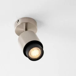 Applique Da Parete-Selezionato da Mazzolaluce Applique da soffitto grigio nickel orientabile